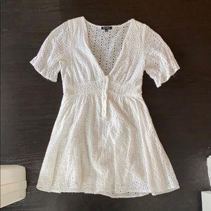 White Linen Dress